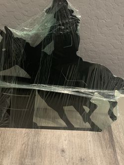 Metal Barrel Racer Cutout