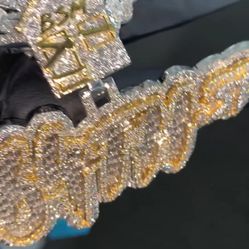 Moissanite Chain And Charm