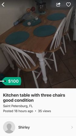 Kitchen table or two shares
