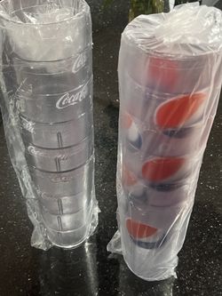 120 COCA COLA AND 42 PEPSI HARD PLATIC 20 Oz Cups
