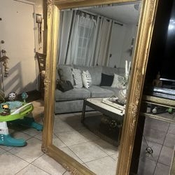 A Beautiful Big Size Golden Vintage Mirror 