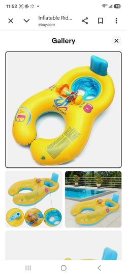 Inflatable Rider Baby Pool Floaty for Mother and Baby