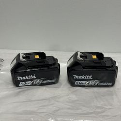 18V LXT Lithium-Ion High Capacity Battery Pack 5.0Ah with Fuel Gauge 2 Pak