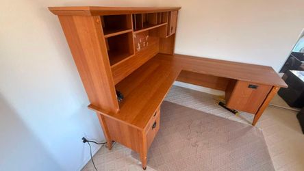 Will Take Best Offers Not Free Solid Wood L office Desk in good condition