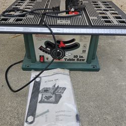 10 In Table Saw 