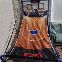 ESPN EZ Fold 2 player Basketball Game with Polycarbonate Backboard and LED Scoring
