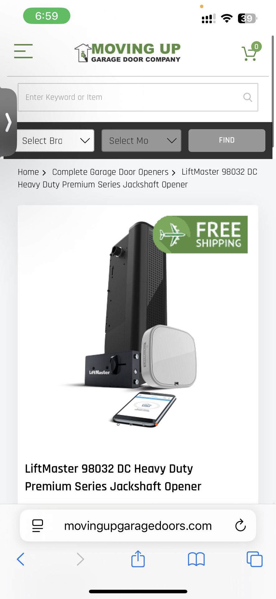 Lift Master Garage Opener Brand New In Box