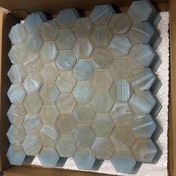 Lunada bay Glass 2” Hexagon Tile (5sqft)