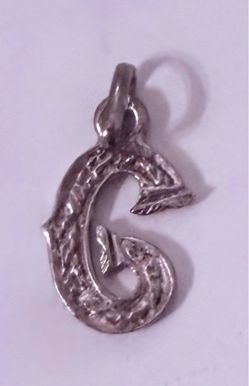 Portuguese Silver ‘G’ Pendent