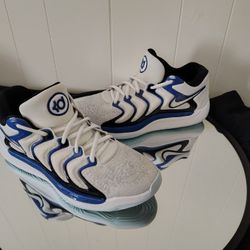 Nike KD 17 White Black Game Royal Blue Penny Basketball FJ9487 100 Men Size 8 