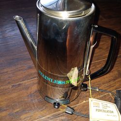Kenmore 12 cup stainless steel coffee percolator