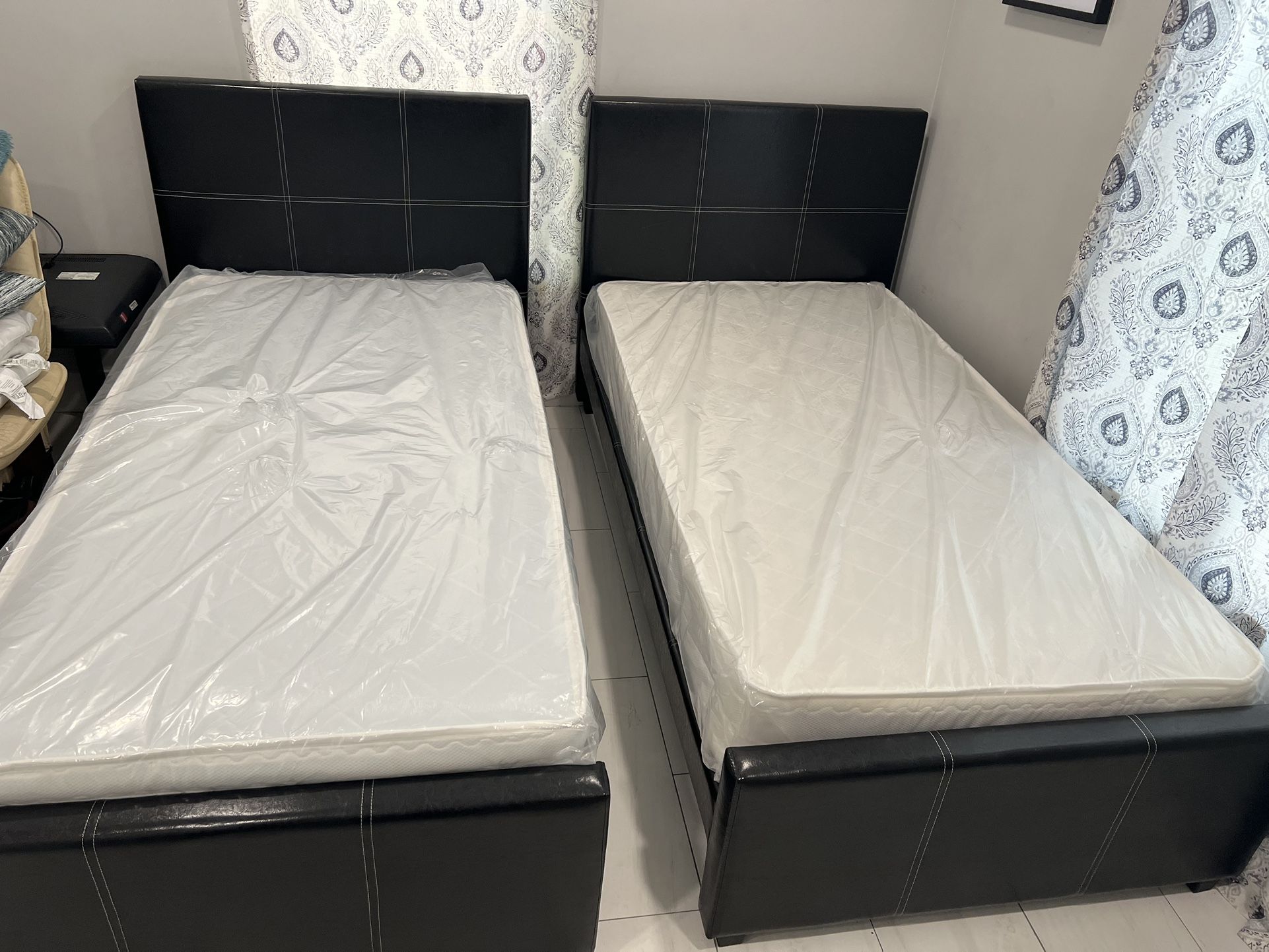 Twin Size Bed With That Mattress All New Furniture And Free Delivery
