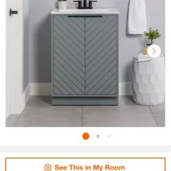 Brand New Glacier Bay Bathroom Vanity 