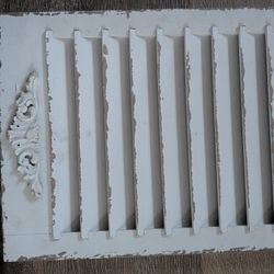 Off White Rustic Shutter Wall Decor