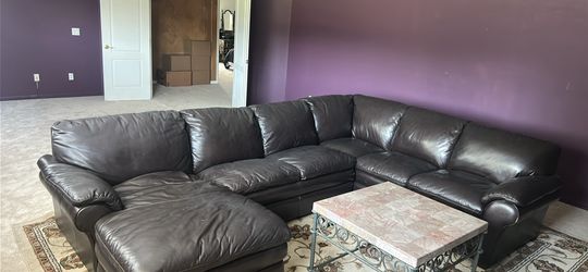 La-Z-Boy leather sectional