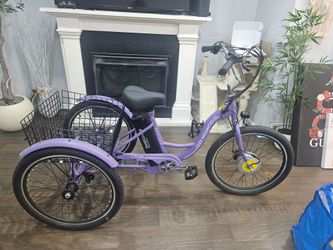 Coolmoon electric tricycle 12 spd trans/3 speeds electric modes/basket in back!:brand new!  2 keys!Trade?