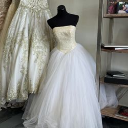 White Beaded Quince / Quinceanera Dress