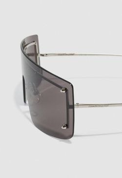 Spike Studs Mask Sunglasses in Smoke/Silver