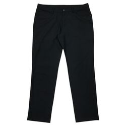 Lululemon ABC Pants 38 Mens Black Commission Flat Front Chino Zip Pocket Casual