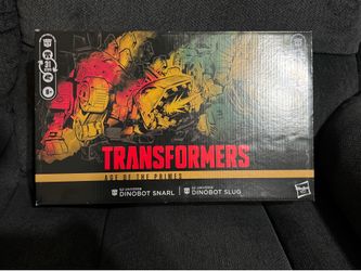 Transformers Age of the Primes G2 Universe Dinobot Slug and G2 Universe Dinobot Snarl action figures