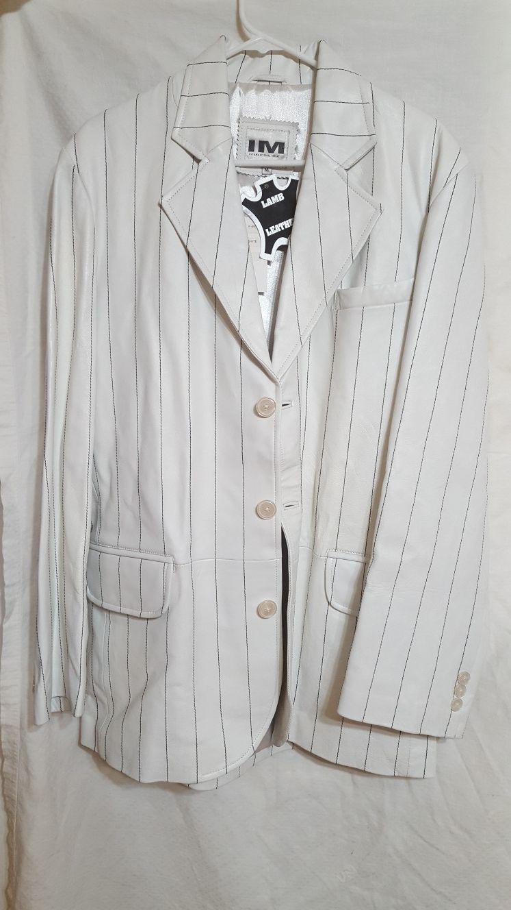 Brand new International Male lamb leather casual jacket