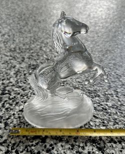 Decorative Glass Stallion  Horse Collectible 