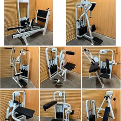 Cybex 10 Piece Commercial Gym Equipment Circuit- Chest Press, Leg Press, Lat Pull, Shoulder , Ab,  Bicep, Tricep , Delt, Row, Back, Pec Fly