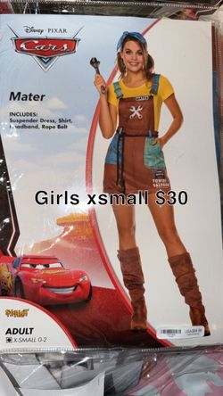 Disney Pixar Cars Mater Halloween Costume Adult XS