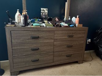 6 drawer cabinet with mirror