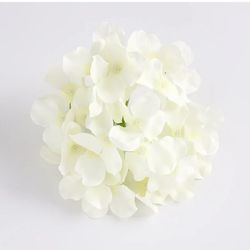 drangea Flower Head Artificialno Steam  Decorative Home Party Wedding Arch Background Wall Decorative Flowe(White)