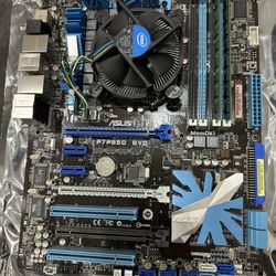 Asus P7P55D EVO and i7 Processor included. Tested and functional