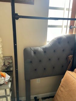 King bed boxspring and iron set