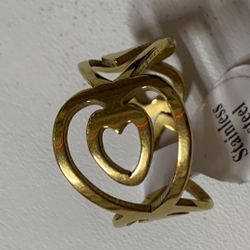 Stainless Steel Heart 💜 Ring 