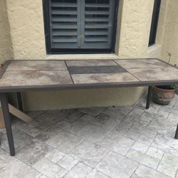 Outdoor Tile Top Table