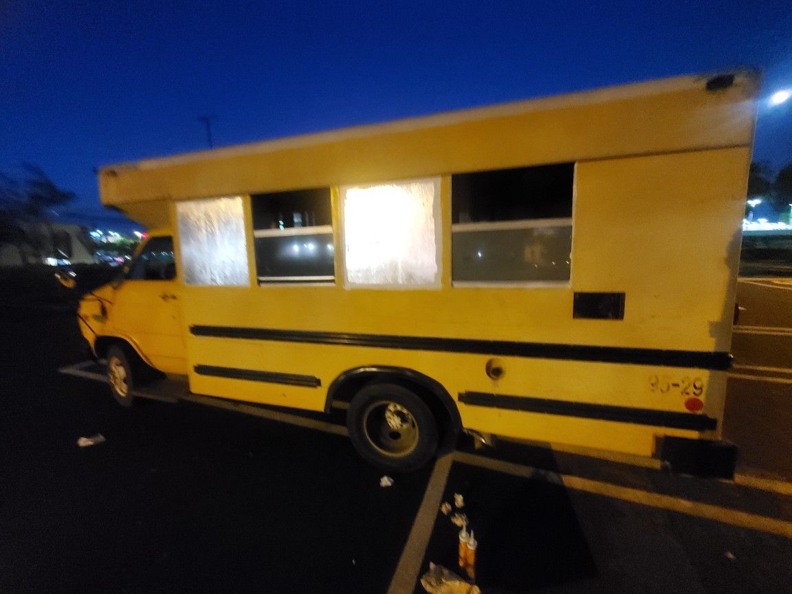 Unfinished Skoolie Conversion