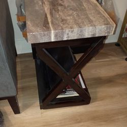 END TABLES Faux marble