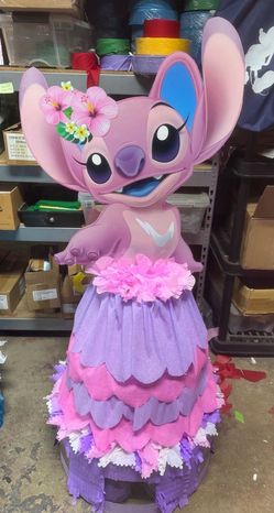 Angel stitch disney dress style pinata with balls
