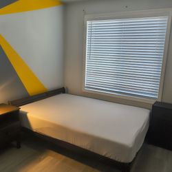 Ikea Bed Room Set ( Bed Frame, Dresser, Lamp Stand and Memory Foam Mattress 