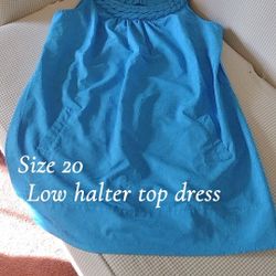 Low Halter Top Dress 