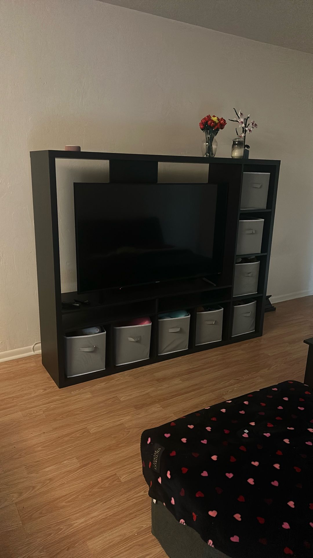 IKEA Black TV Stand/Storage Unit
