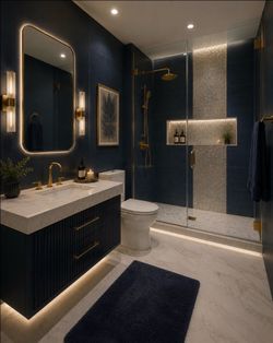 Designer bathroom tile by Annie Selke Argento collection sold from The Tile Shop