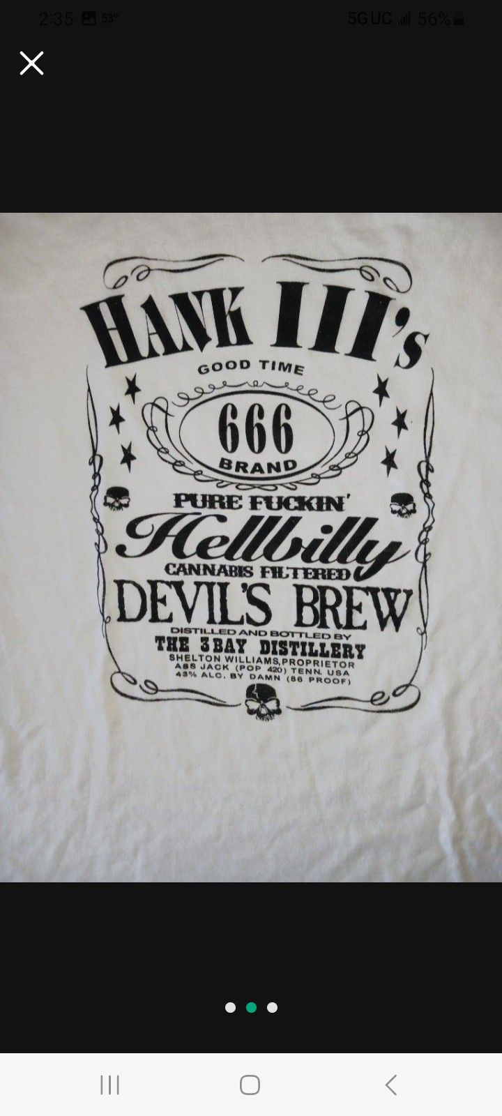 Vintage Hank Williams III T-shirt