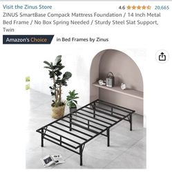 Twin Bed Frame With Twin Matress 