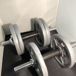 Dumbbell 30 Pounds Plus Adjustable Bars