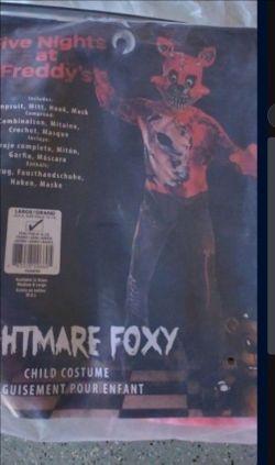 Five Nights at Freddy's Nightmare Foxy Child Costume