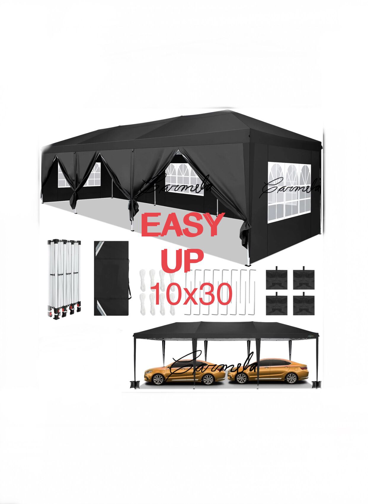 10x30 EASY Set UP wedding party tent outdoor canopy tent with side walls white FOR SALE 