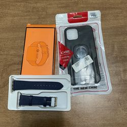 Marge Plus Compatible with Apple Watch Band & IP 12 protective case-New