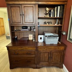 Free Furniture - Beautiful Wood Desk and Hutch (Two-Piece Set)!
