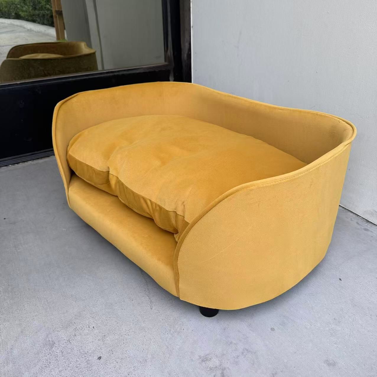 New In Box 27x17x12 Inch Tall Dog Cat Pet Futon Sofa Bed Lounge Furniture Sleeping Removable Cushion