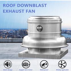 Roof Exhaust Fan- High-Speed Direct Drive Centrifugal Downblast Exhaust Fan 